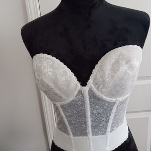 Frederick's of Hollywood White Lace Corset